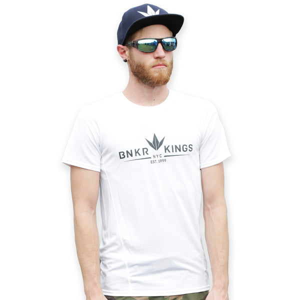Bunkerkings Athlete Dry Fit Shirt - Crown 99 - White