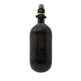 Ninja Paintball Lite Carbon Fiber Compressed Air Tank w/ Pro V2 Reg - Translucent Black 45/4500