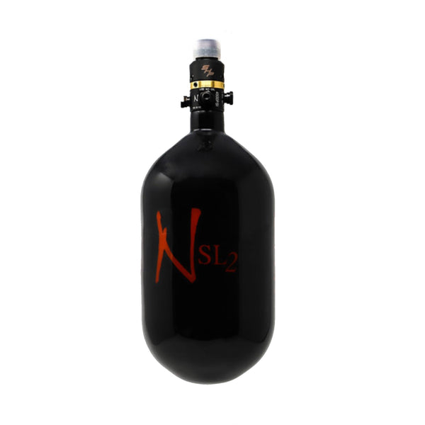 Ninja Paintball SL2 Carbon Fiber Compressed Air Tank w/ Pro V2 Reg - Black 68/4500 (SHP)