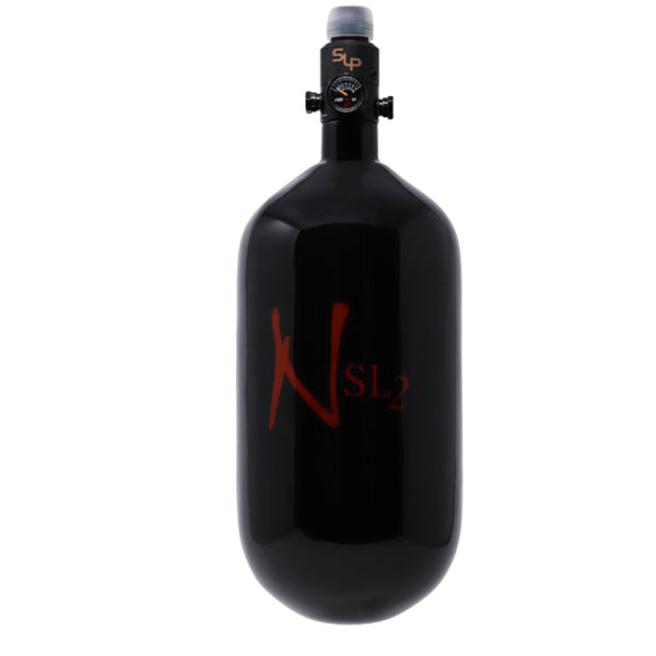 Ninja Paintball SL2 Carbon Fiber Compressed Air Tank w/ Pro V2 Reg - Black 77/4500 (SLP)