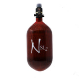 Ninja Paintball SL2 Carbon Fiber Compressed Air Tank w/ Pro V2 Reg - Red 68/4500