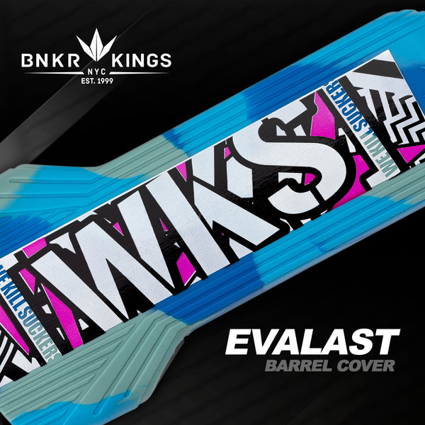 Bunkerkings - Evalast Barrel Cover - Shred - Cyan