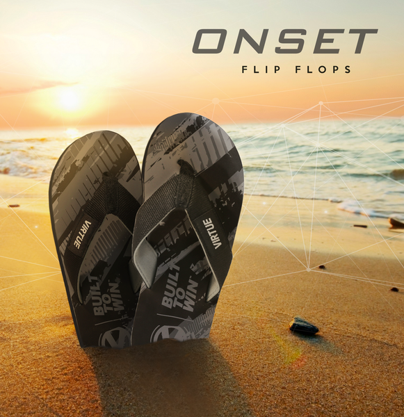 Virtue Onset Flip Flops - Graphic Black