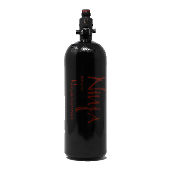 Ninja Paintball Aluminum Compressed Air Tank w/ Standard Reg - Black 62/3000
